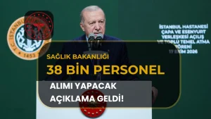 Cumhurbaşkanı: Sağlık Bakanlığı 38 Bin Personel Alımı Yapılacak