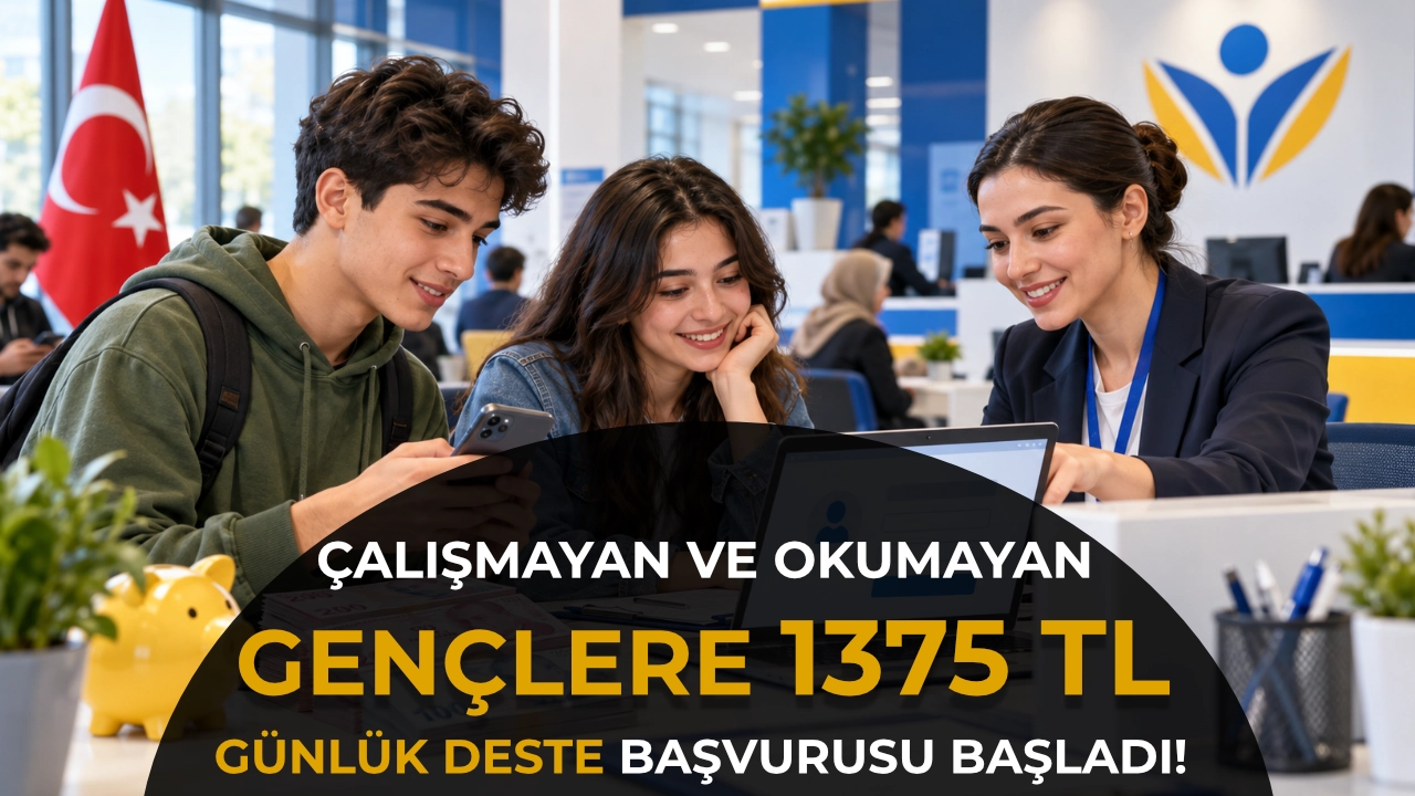 İŞKUR’dan Çalışmayan ve Okumayan Gençlere Günlük 1.375 TL! Başvuru Ekranı Açık