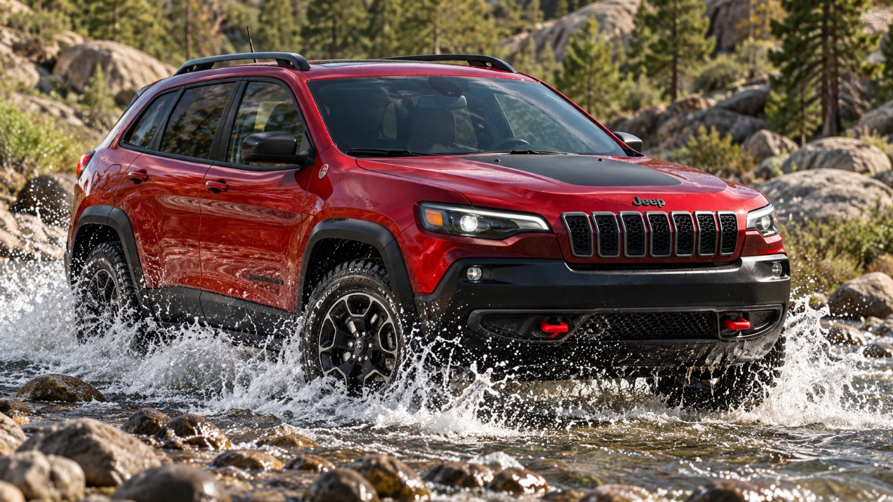 Jeep Cherokee Trailhawk Geri Döndü! 61 Cm Suya Giriyor, Arka Aksı Kilitleniyor