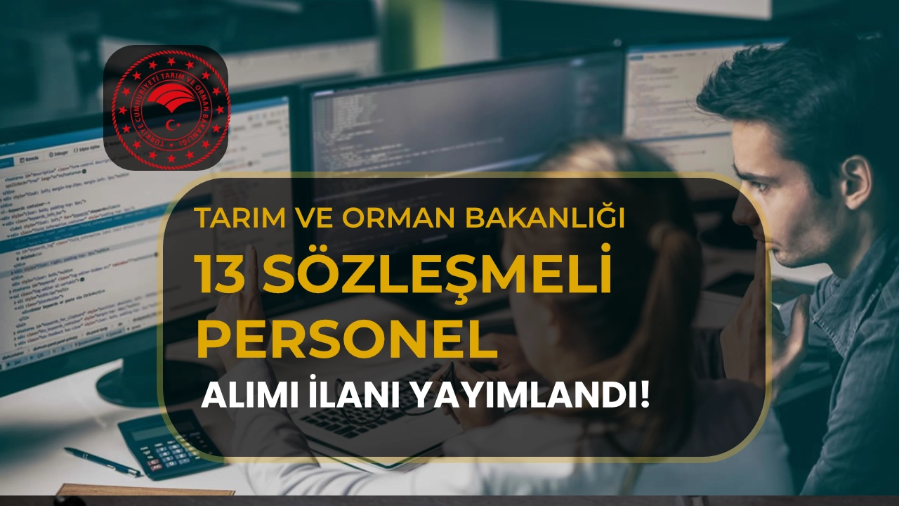Tarım Bakanlığı 13 Bilişim Personeli Alacak! KPSS siz Başvuru İmkanı