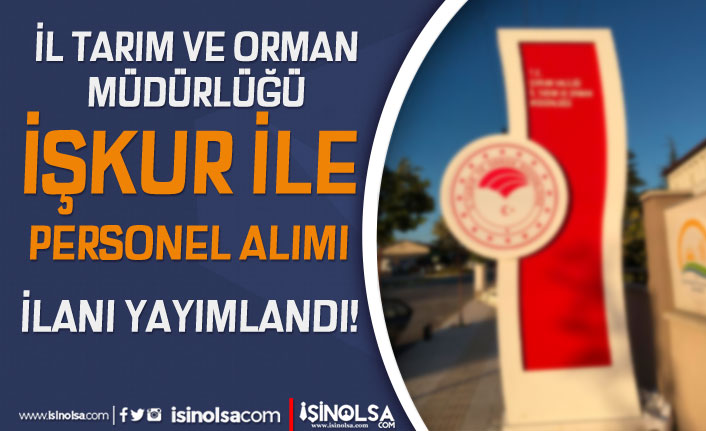İl Tarım ve Orman Müdürlüğü Daimi Büro Personeli Alım İlanı! KPSS YOK 10 il tarim ve orman mudurlugu daimi buro personeli alim ilani kpss yok h42191 8a562