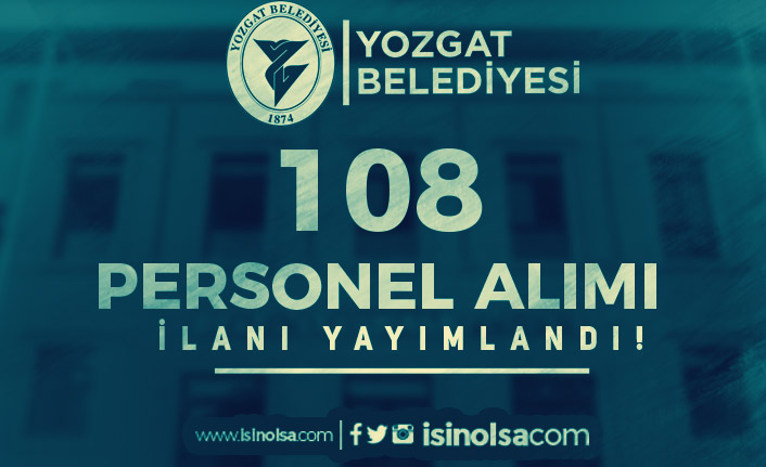 Yozgat Belediyesi 108 İşçi Personel Alımı Yapıyor! En Az İlkokul 20 yozgat belediyesi 108 isci personel alimi yapiyor en az ilkokul h42094 3cad1