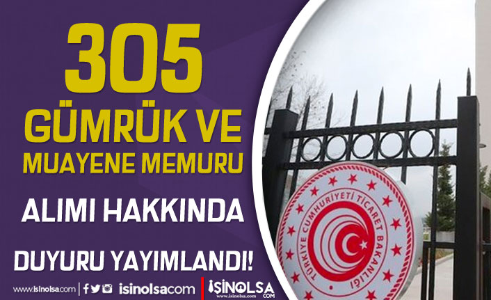 Ticaret Bakanlığı 305 Memur Alımı ( Muhafaza ve Muayene ) Açıklandı! 9 ticaret bakanligi 305 memur alimi muhafaza ve muayene aciklandi h42552 6dd76