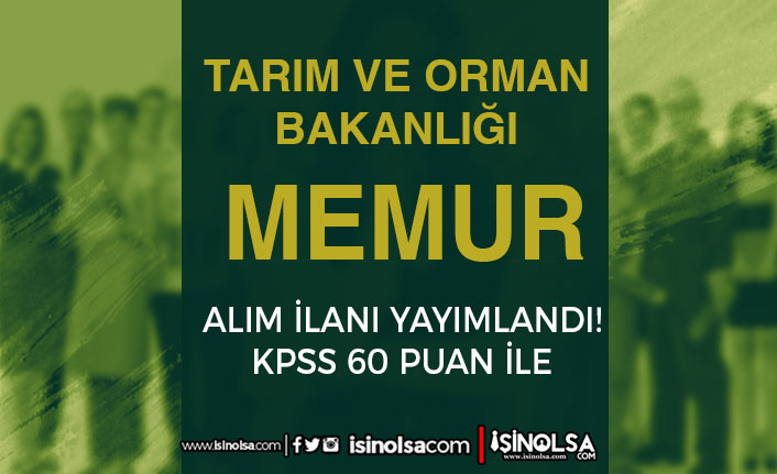 Tarım Bakanlığı 60 KPSS İle Memur Alımı İlanı İŞKUR Eylül Ayı 17 tarim bakanligi 60 kpss ile memur alimi ilani iskur eylul ayi h42765 255bf