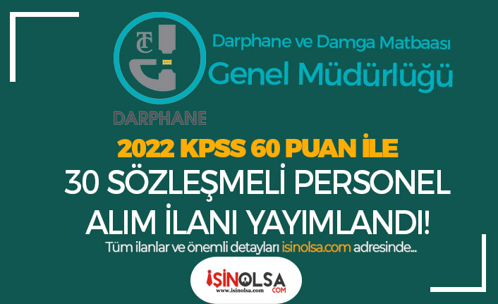 Maliye Bakanlığı Darphane 30 Sözleşmeli Personel Alım İlanı - Ön Lisans ve Lisans 5 maliye bakanligi darphane 30 sozlesmeli personel alim ilani on lisans ve lisans h43074 e6323