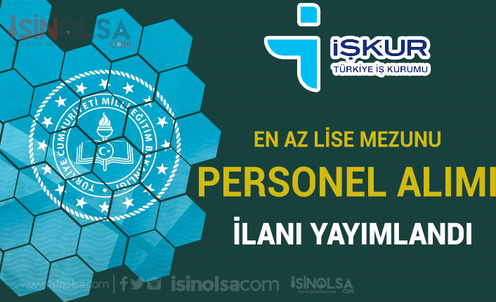 MEB Öğretmenevi Lise Mezunu İŞKUR Personel Alımı ( Aşçı ve Büro Elemanı ) 3 meb ogretmenevi lise mezunu iskur personel alimi asci ve buro elemani h43422 58bc9