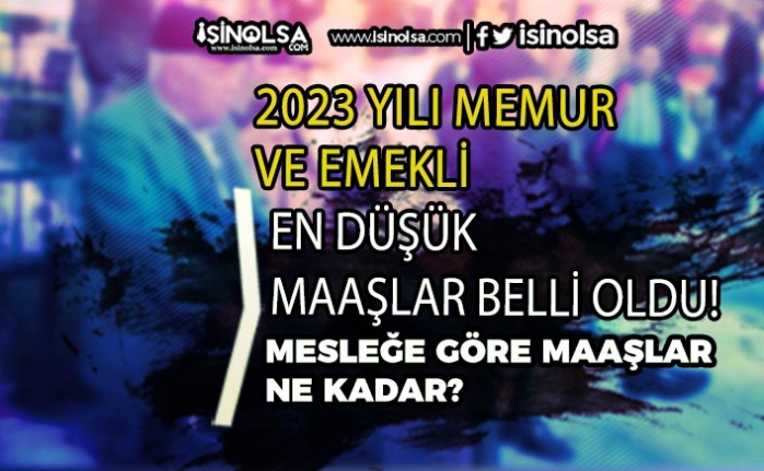 2023 Yılı En Düşük Memur Maaşları ve Emekli Maaşları! Kamu Mesleğe Göre 21 2023 yili en dusuk memur maaslari ve emekli maaslari kamu meslege gore h43594 beb53