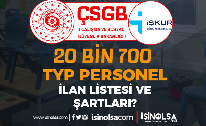 ÇSGB 2023 Yılı 20 Bin 700 TYP Personel Alımı İŞKUR Güncel Şehir Listesi 16 csgb 2023 yili 20 bin 700 typ personel alimi iskur guncel sehir listesi h43943 c758e