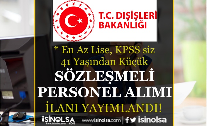 Dışişleri Bakanlığı: Fransa Personel Alımı Yapıyor! En az lise ve 41 Yaş 2 disisleri bakanligi fransa personel alimi yapiyor en az lise ve 41 yas h44953 02648