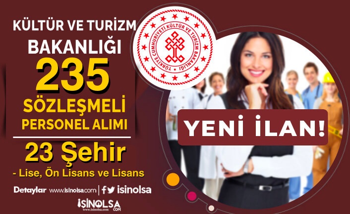 Kültür Bakanlığı 23 Şehir 235 Sözleşmeli Personel Alımı - Lise, Ön Lisans ve Lisans 9 kultur bakanligi 23 sehir 235 sozlesmeli personel alimi lise on lisans ve lisans h44999 8da63
