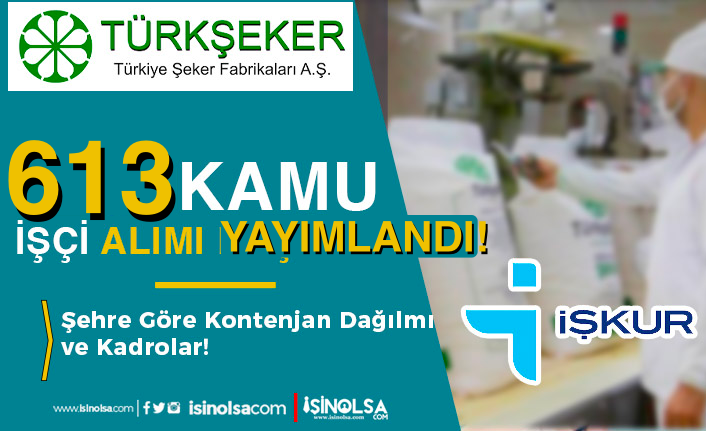 turkseker iskur ile 613 kamu isci alimi ilani yayimlandi h45049 1ff69